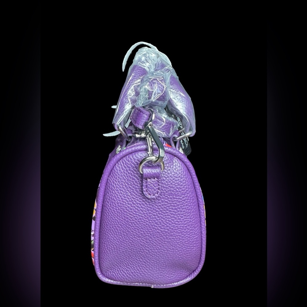 Ed Hardy Holy Clear Satchel Bag purple nwt - Picture 3 of 4